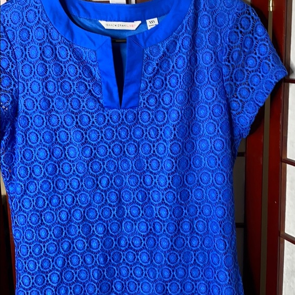 Summer blue lace shift dress - Picture 3 of 6